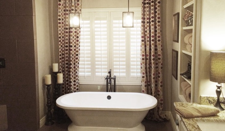 Polywood Shutters in Miami Bathroom